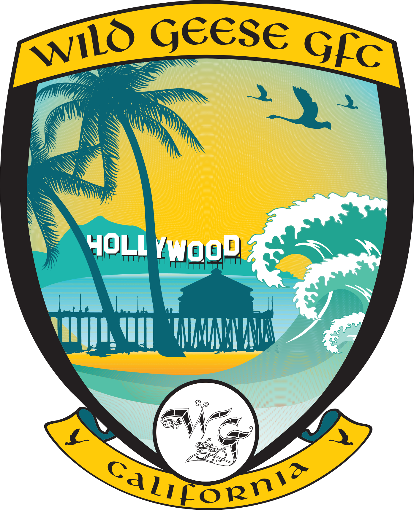 Wild Geese Hurling Camogie California USA Logo