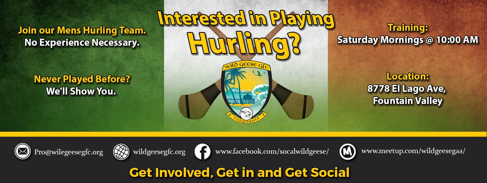 Wild Geese Hurling Interested in Playing Hurling in the OC
