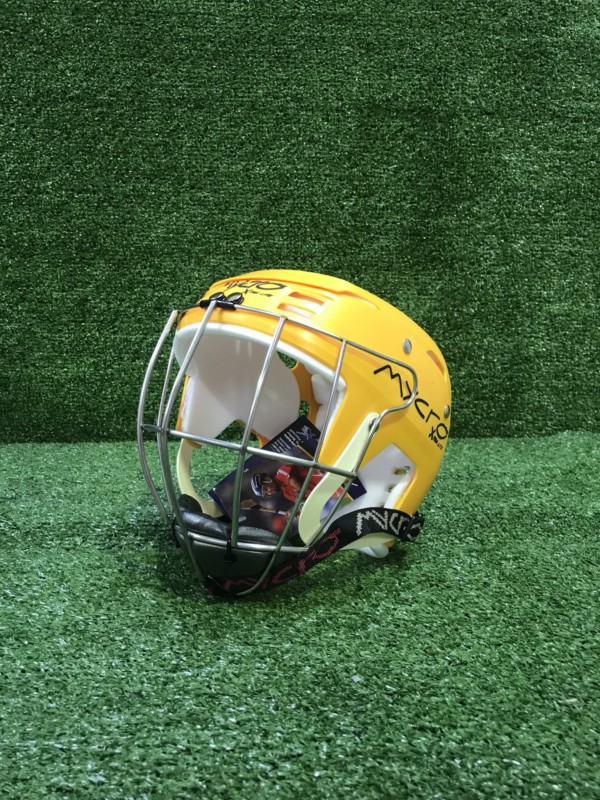 Hurling Helmet Mycro Plain Yellow Solid